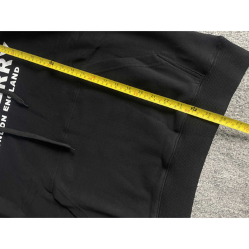 B**rry logo print cotton hoodie black