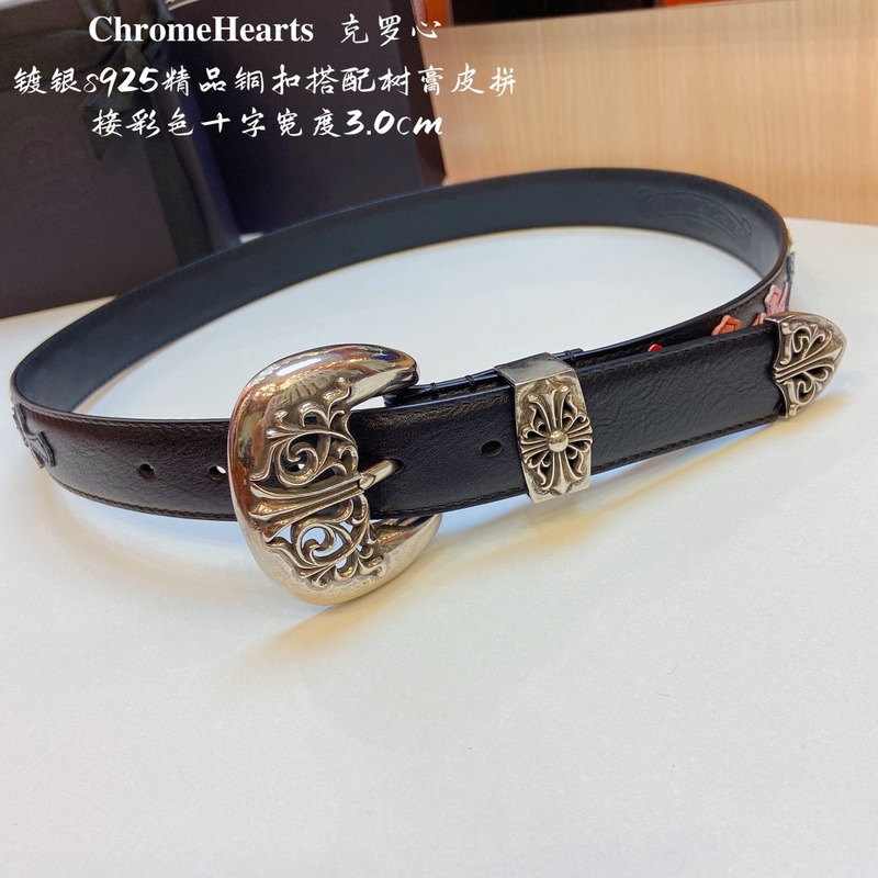 Chrome Heart Crosses Thousand-eyed Belt Multicolor