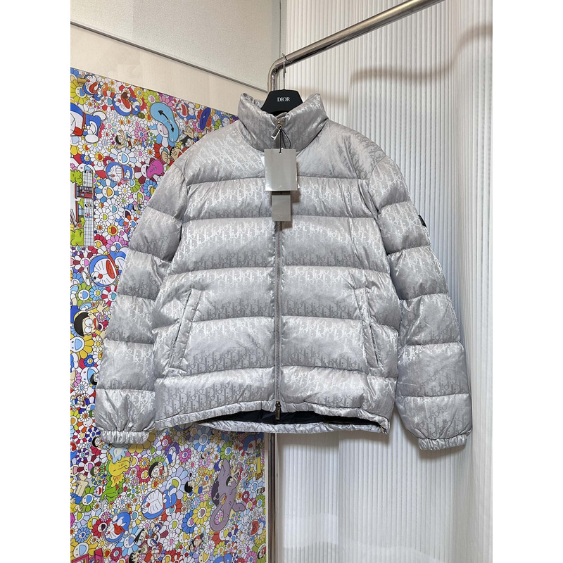 D*or grey unisex down jacket