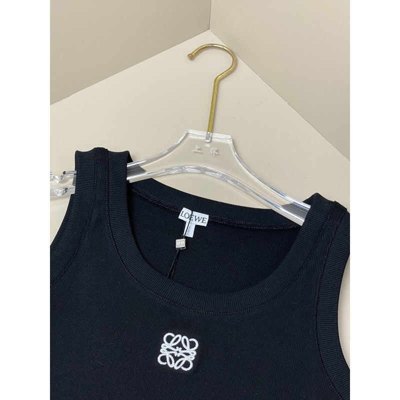 Loewe Cotton Tank Top Black