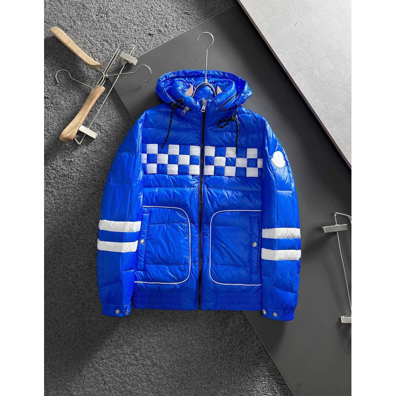 Moncler Short Down Jacket Blue