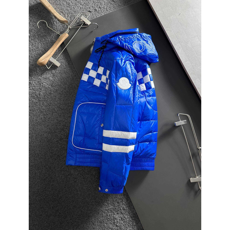 Moncler Short Down Jacket Blue