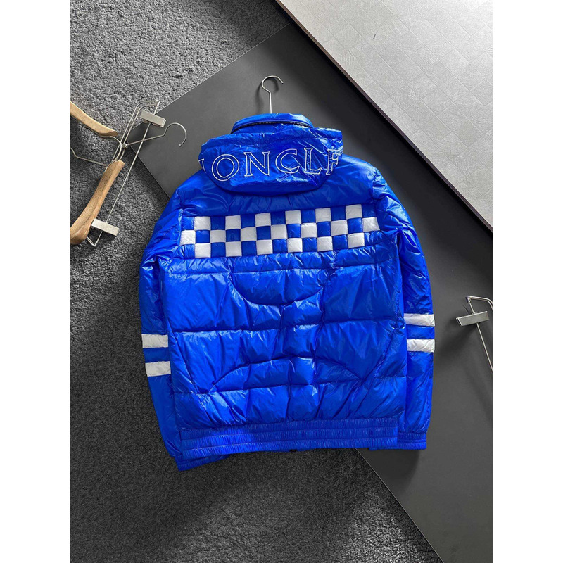 Moncler Short Down Jacket Blue