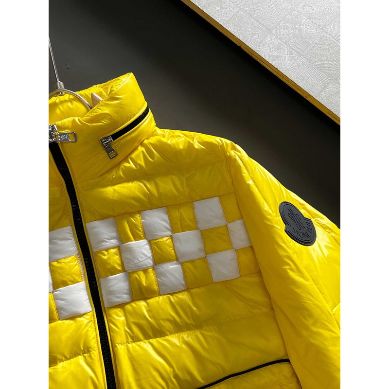 Moncler Short Down Jacket Yellow