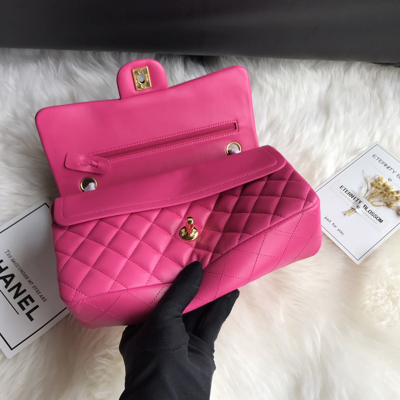 Ch*el medium classic flap bag pink