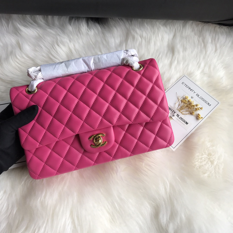 Ch*el medium classic flap bag pink