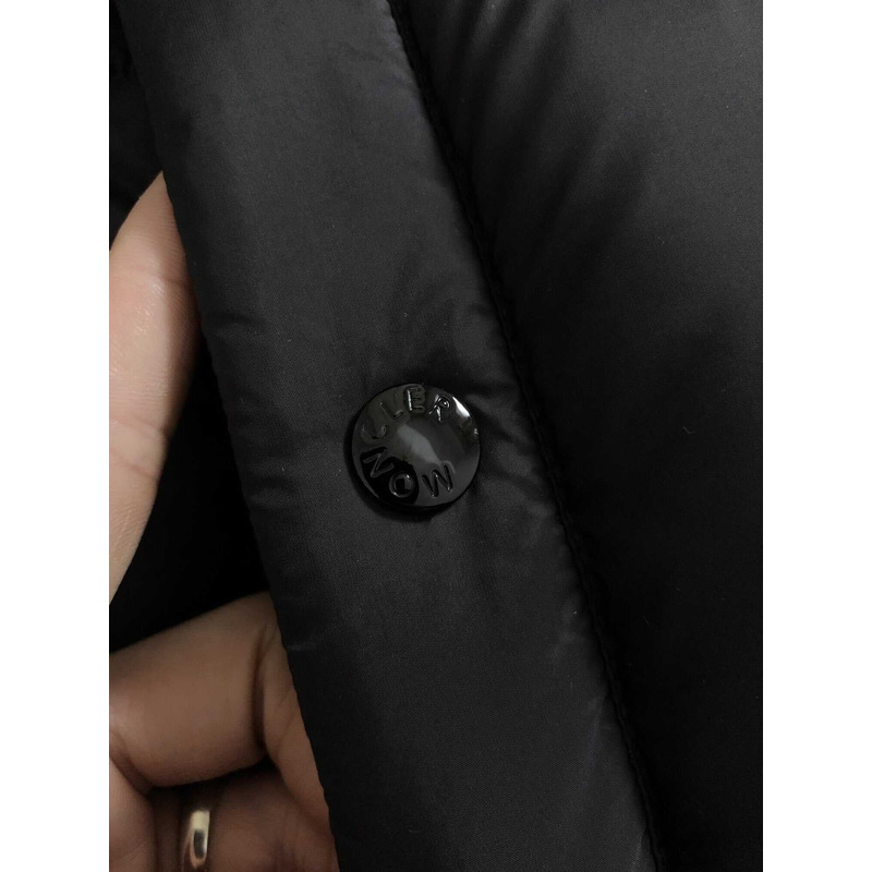 Moncler Hooded Puffer Jacket Black