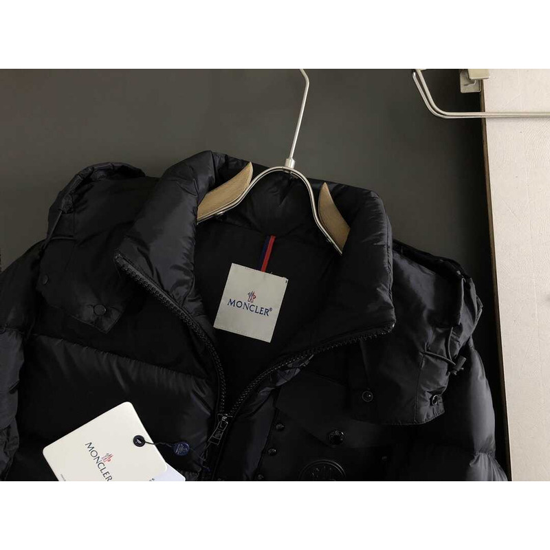 Moncler Hooded Puffer Jacket Black