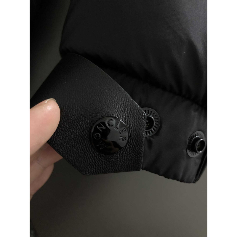 Moncler Hooded Puffer Jacket Black