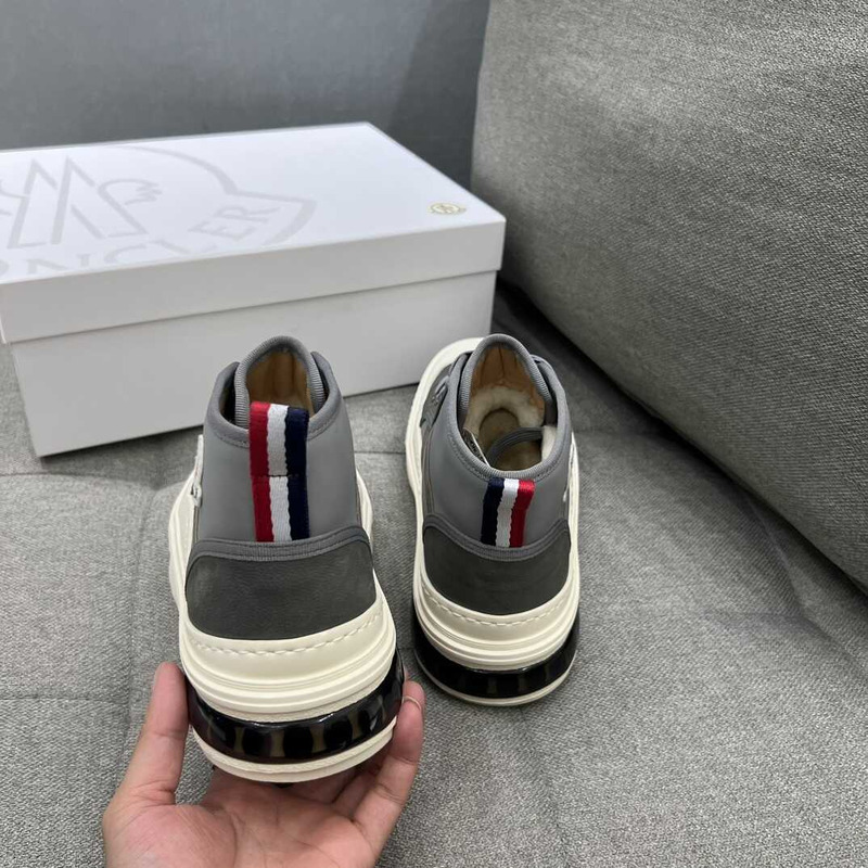 Moncler High Top Sneakers Grey