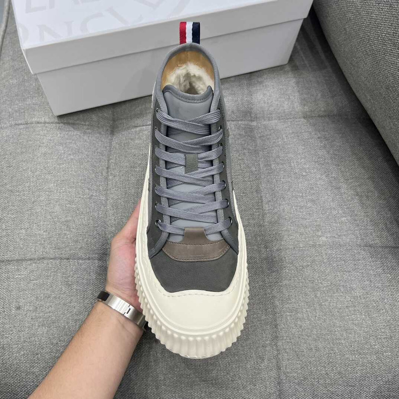 Moncler High Top Sneakers Grey