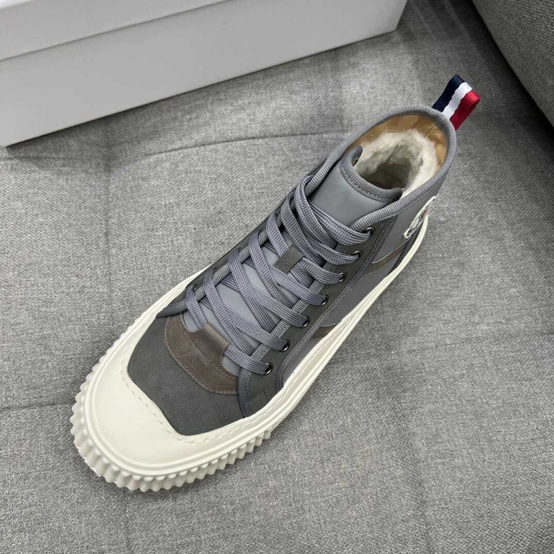 Moncler High Top Sneakers Grey