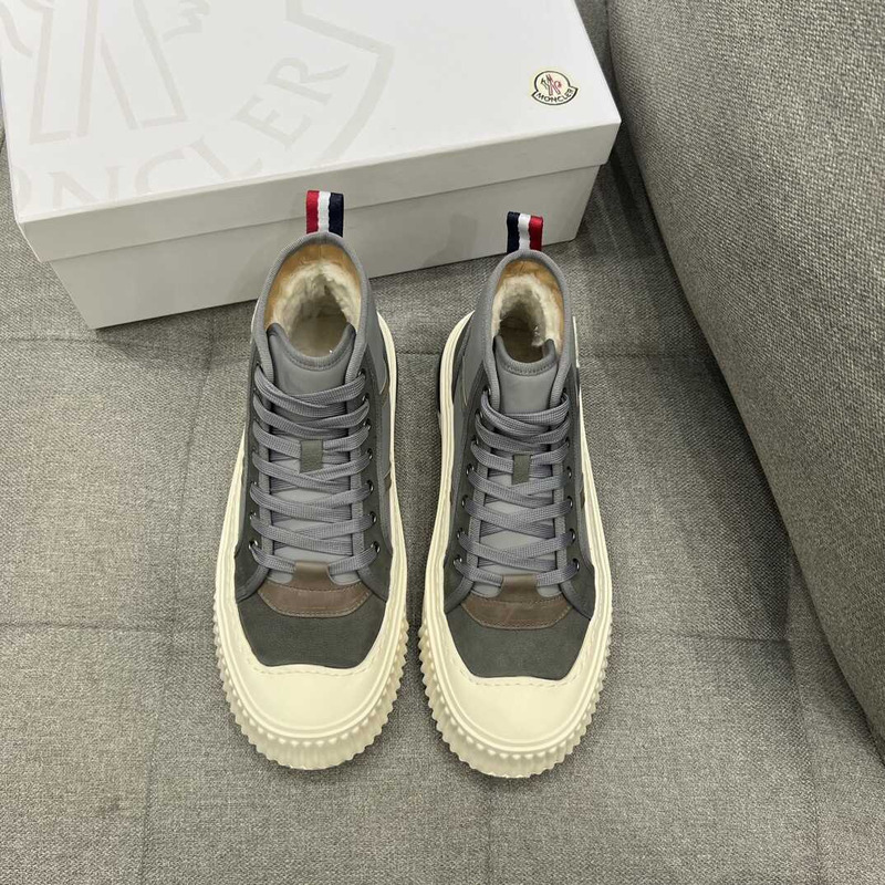 Moncler High Top Sneakers Grey