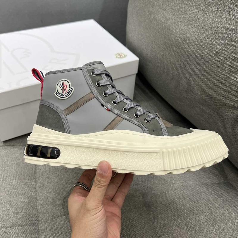 Moncler High Top Sneakers Grey