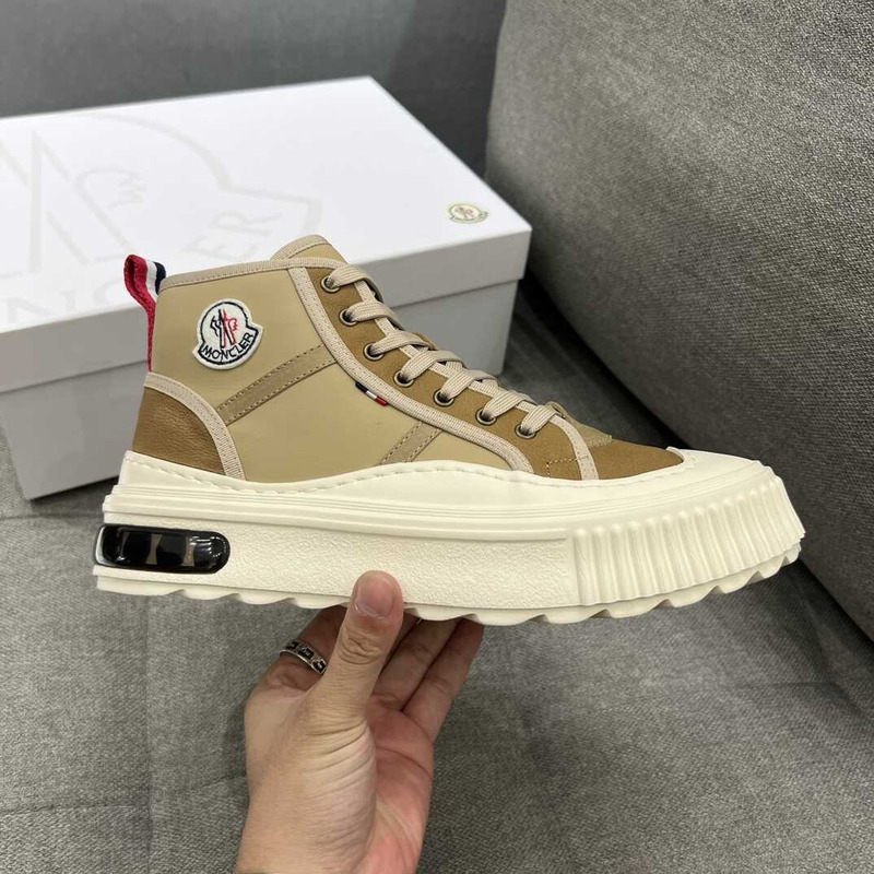 Moncler High Top Sneakers Mocha