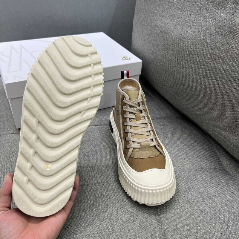 Moncler High Top Sneakers Mocha