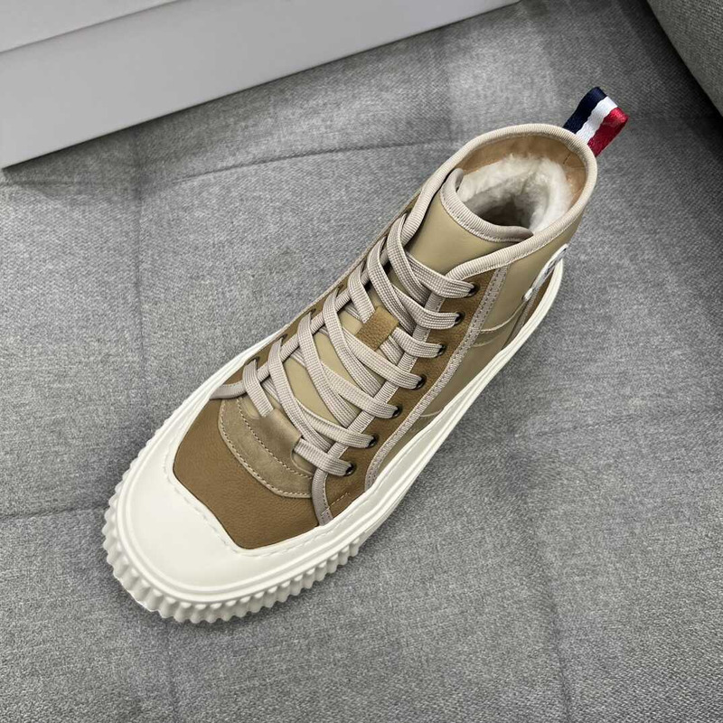 Moncler High Top Sneakers Mocha