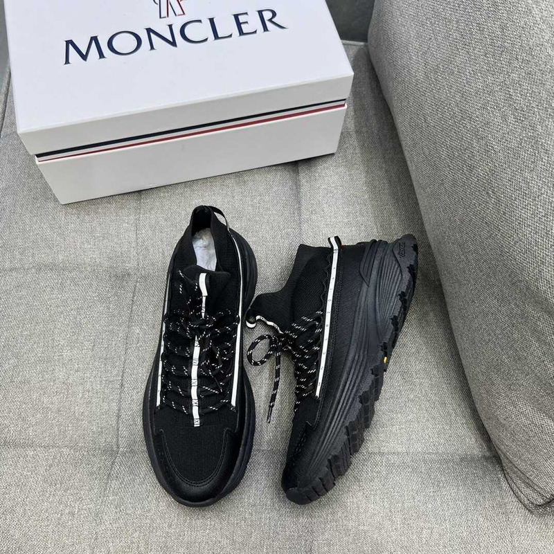 Moncler High Top Sneakers Black