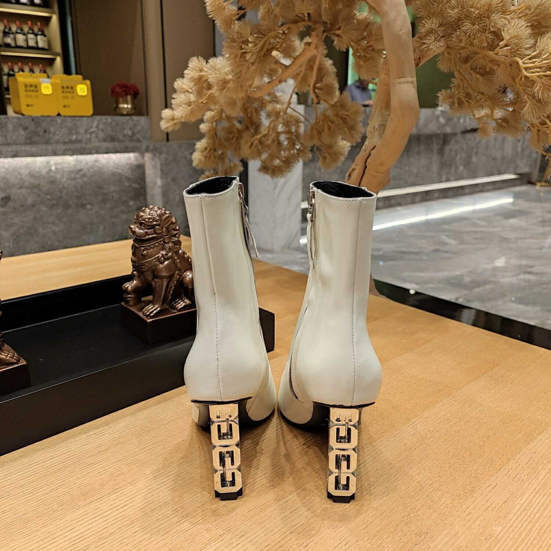 Givenchy G Cube Ankle Boots White