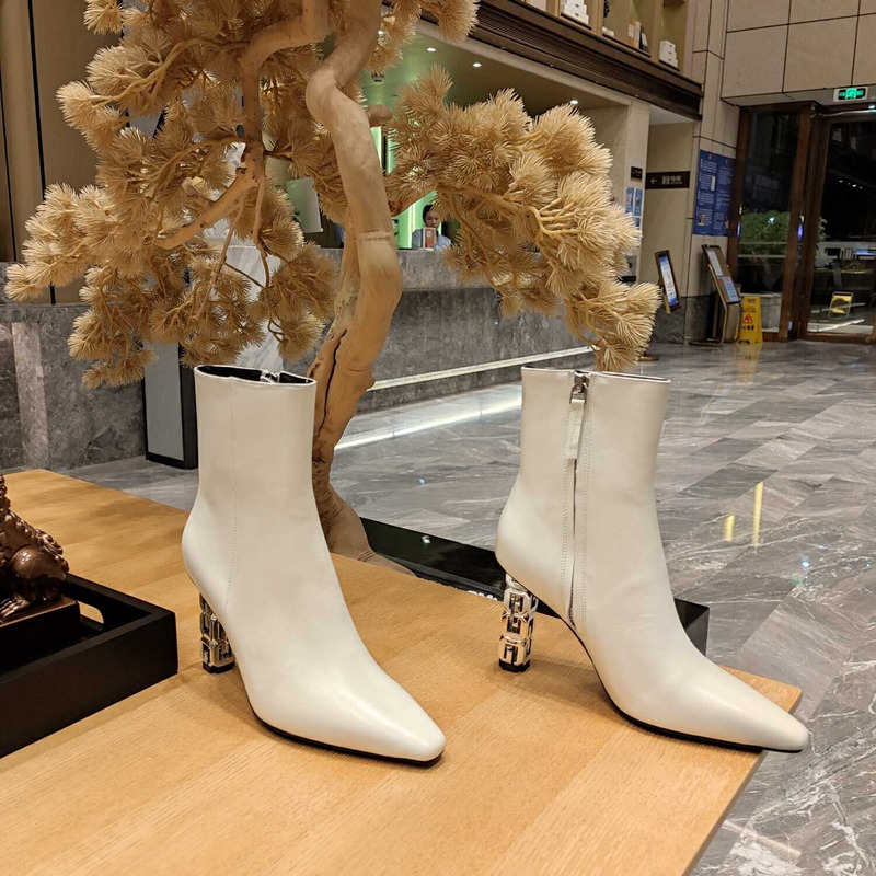 Givenchy G Cube Ankle Boots White