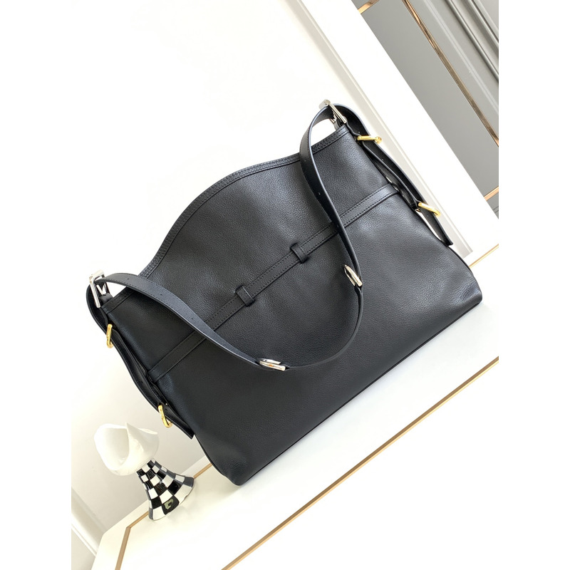 Givenchy Voyou Logo Detailed Medium Shoulder Bag Black