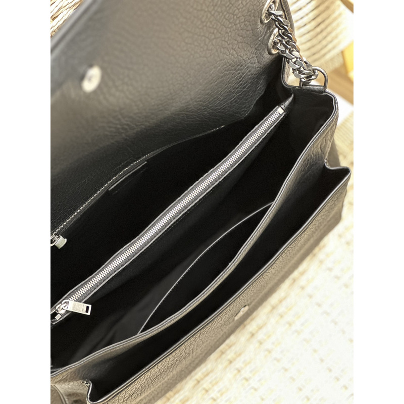 Saint Laurent Niki Large Bag In Grained Lambskin Black