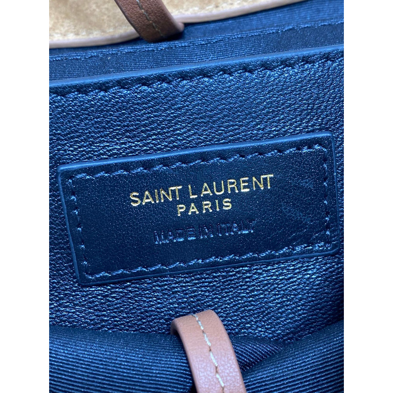 Saint Laurent Jamie Medium In Suede Brown Caramel