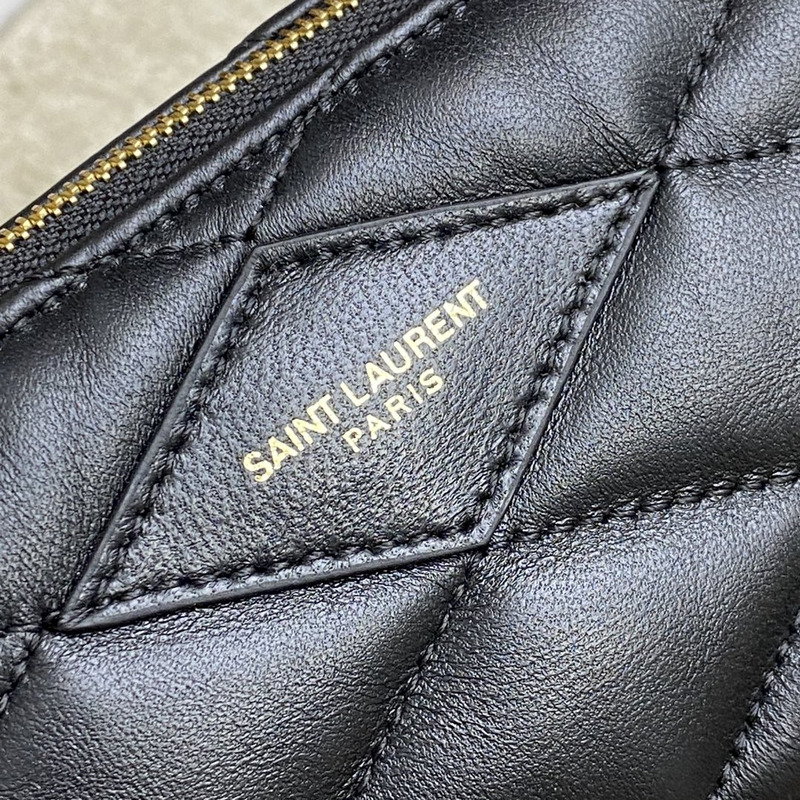 Saint Laurent Mini Quilted Leather Shoulder Bag Black