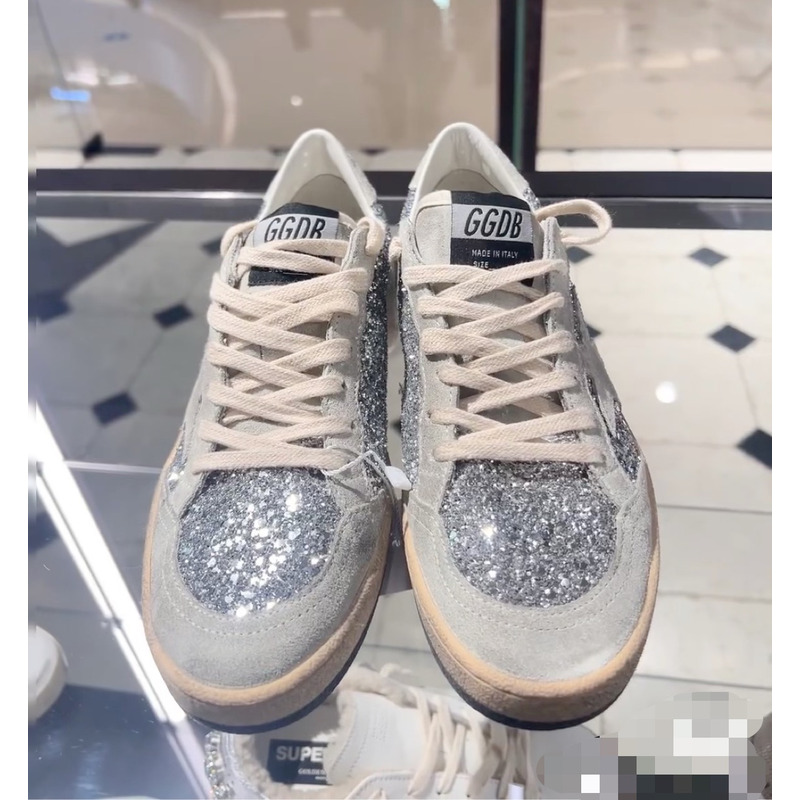 GGDB Ball Star Sneakers Silver