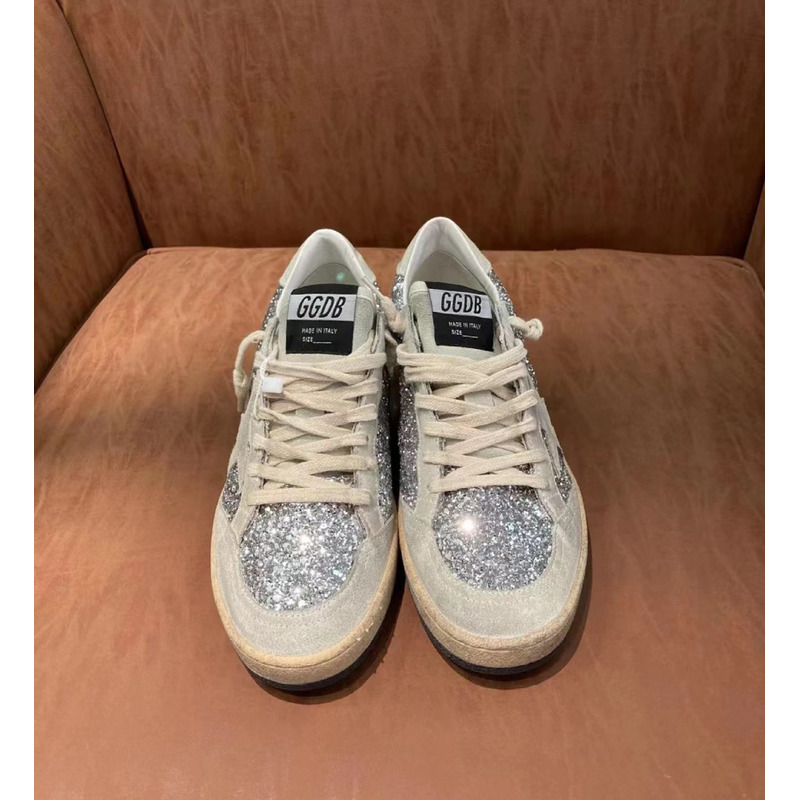 GGDB Ball Star Sneakers Silver