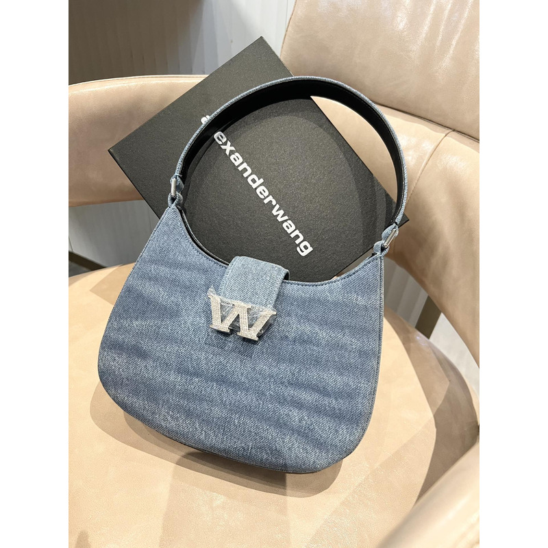 Alexander Wang Denim Mini Shoulder Bag Blue