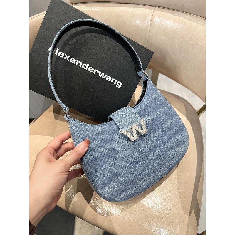 Alexander Wang Denim Mini Shoulder Bag Blue