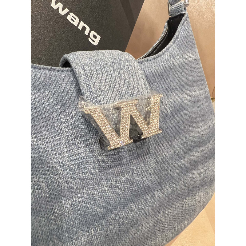 Alexander Wang Denim Mini Shoulder Bag Blue