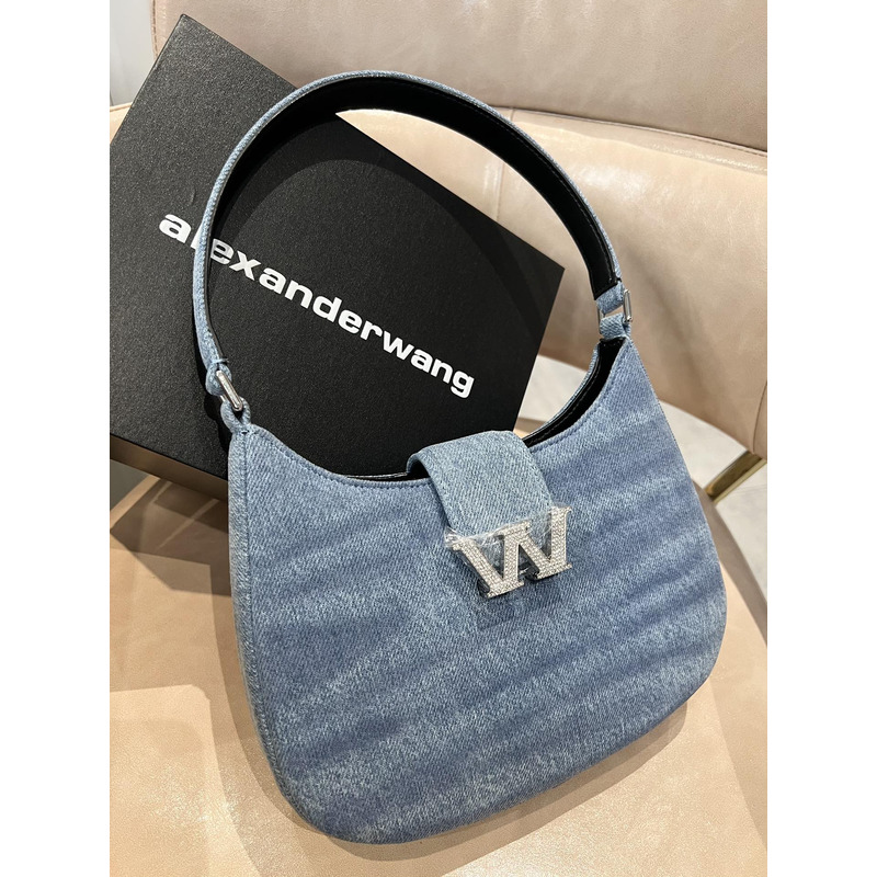 Alexander Wang Denim Mini Shoulder Bag Blue