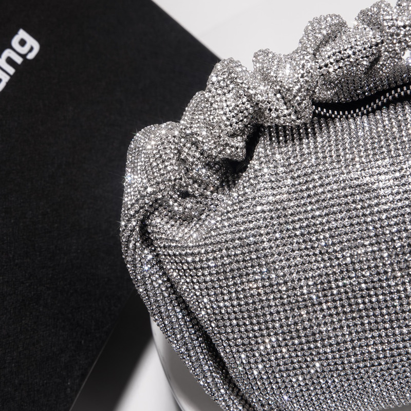 Alexander Wang Scrunchie Mini Handbag Silver