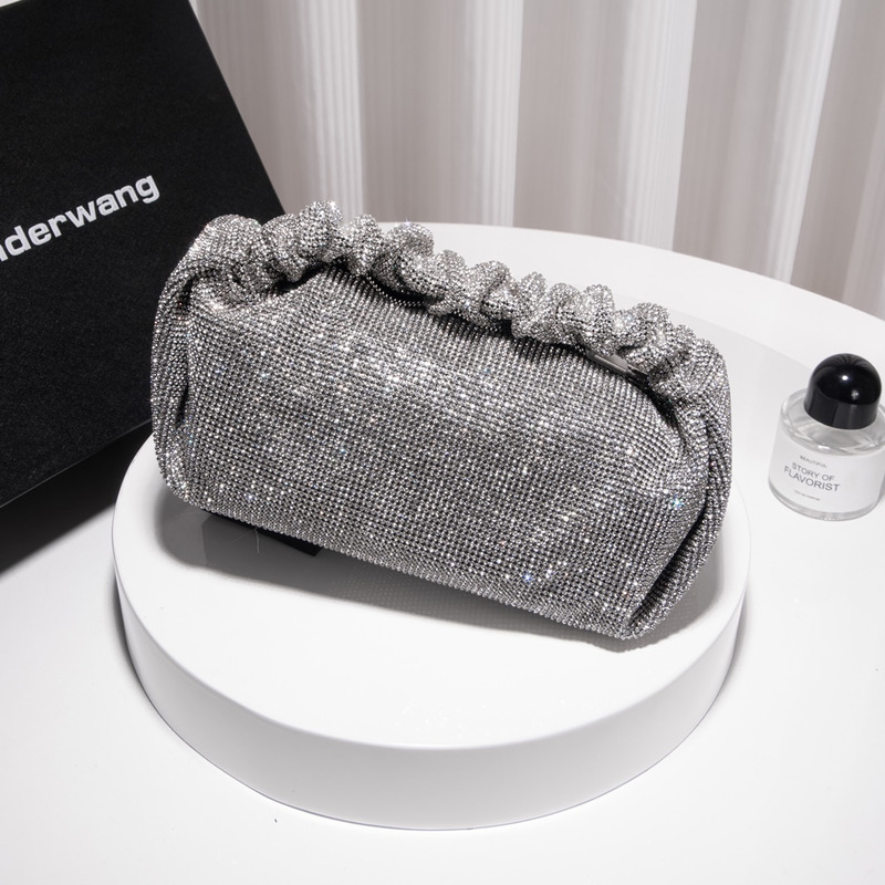 Alexander Wang Scrunchie Mini Handbag Silver