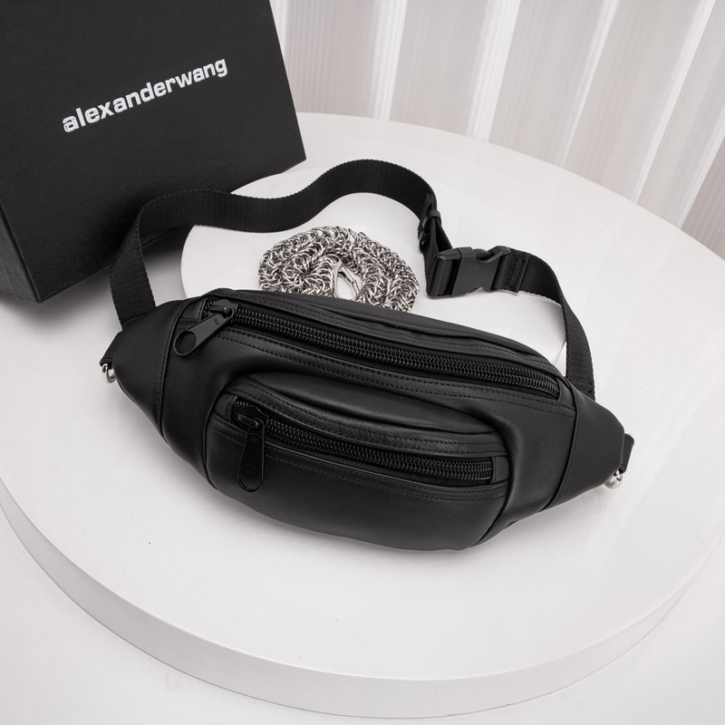 Alexander Wang Attica Fanny Pack In Nappa Leather Black