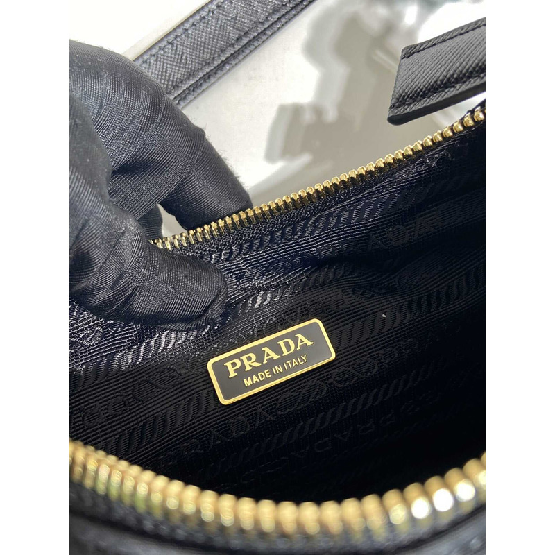 Pra*a re-edition 1995 chaîne re-nylon mini-bag black