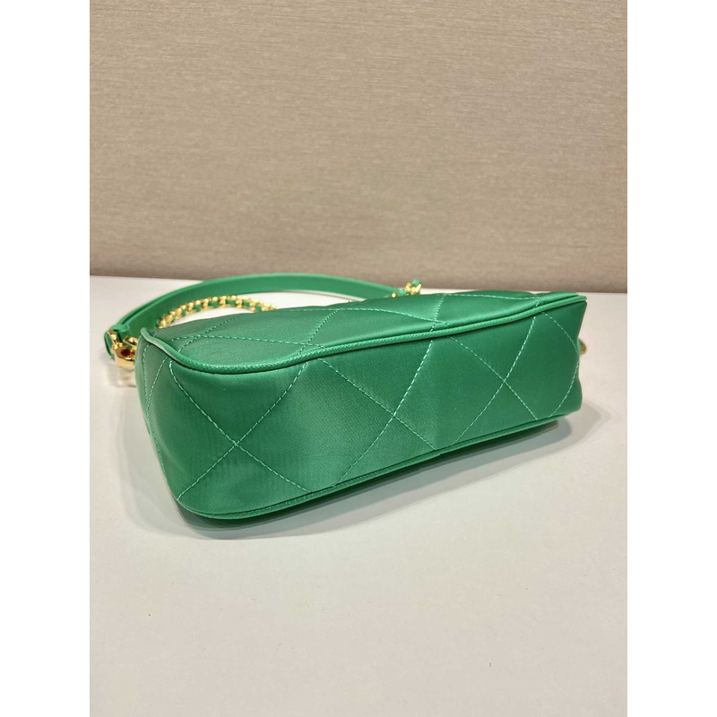 Pra*a re-edition 1995 chaîne re-nylon mini-bag mint green