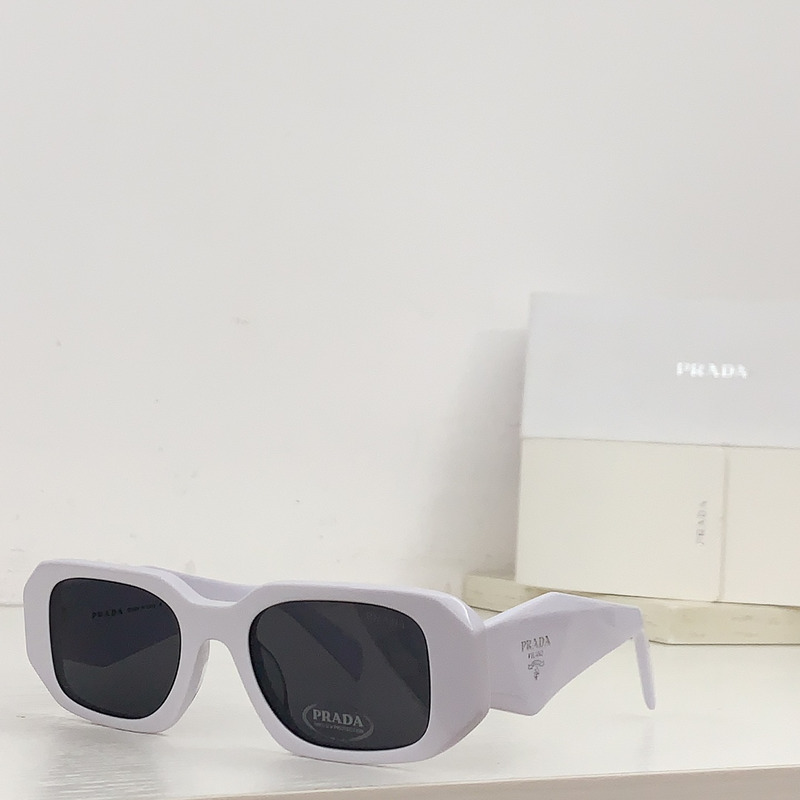 Pra*a eyewear symbole rectangle frame sunglasses white