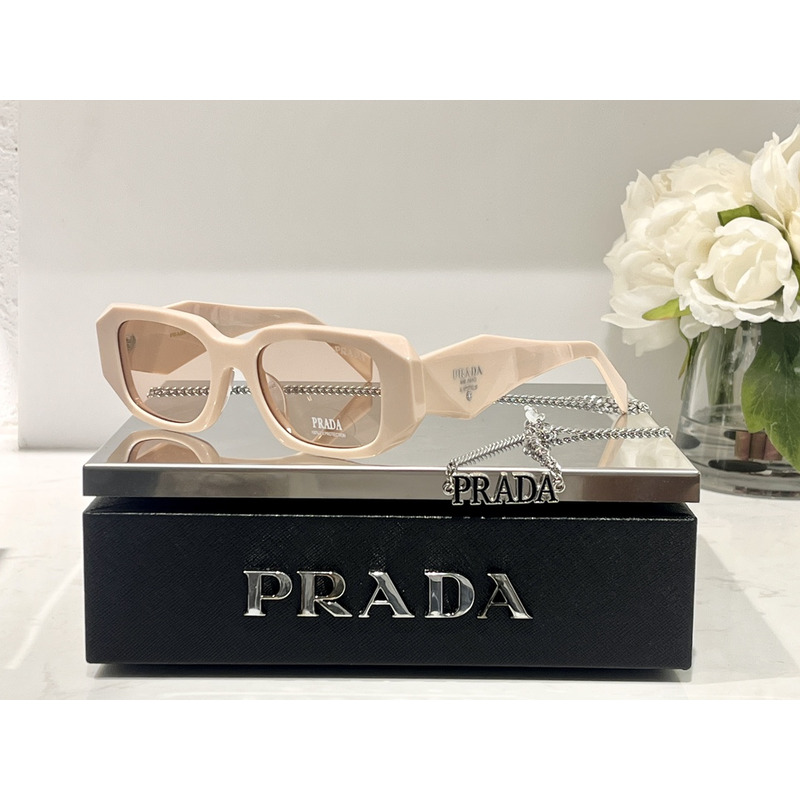 Pra*a sunglasses with Pra*a logo beige