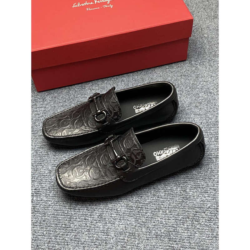 Ferragamo Men\''s Loafers Black