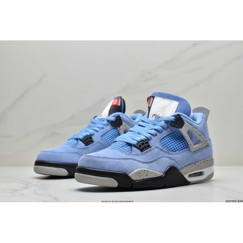 AIR JORDAN 4 Retro University Blue/Black Carolina Blue