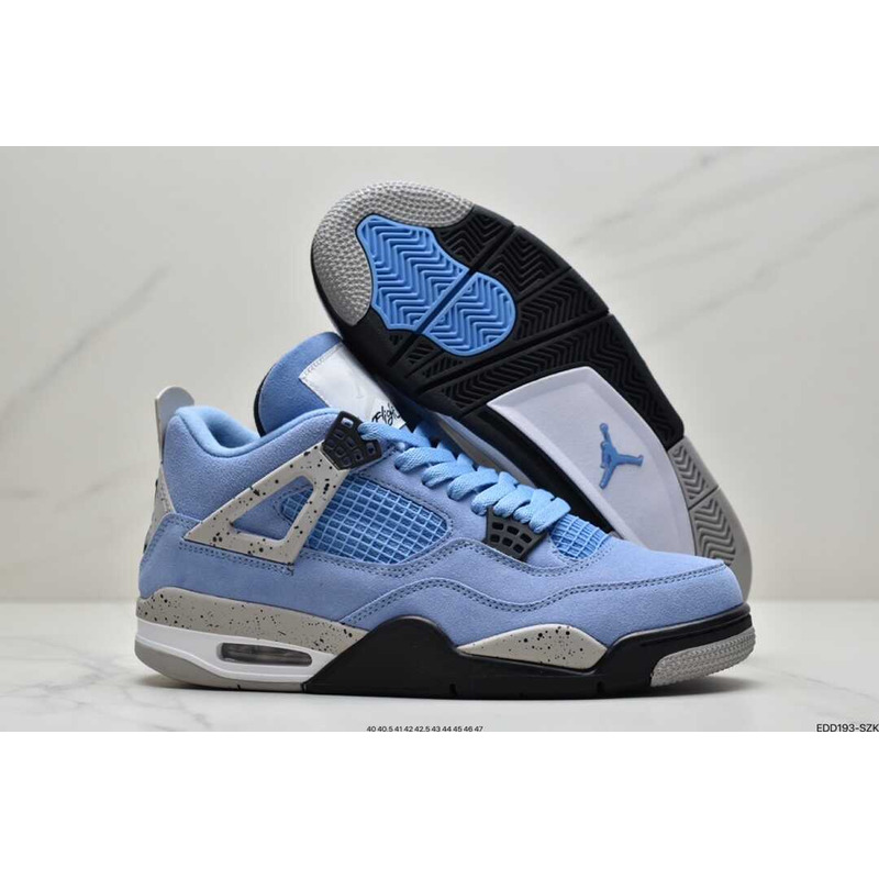 AIR JORDAN 4 Retro University Blue/Black Carolina Blue