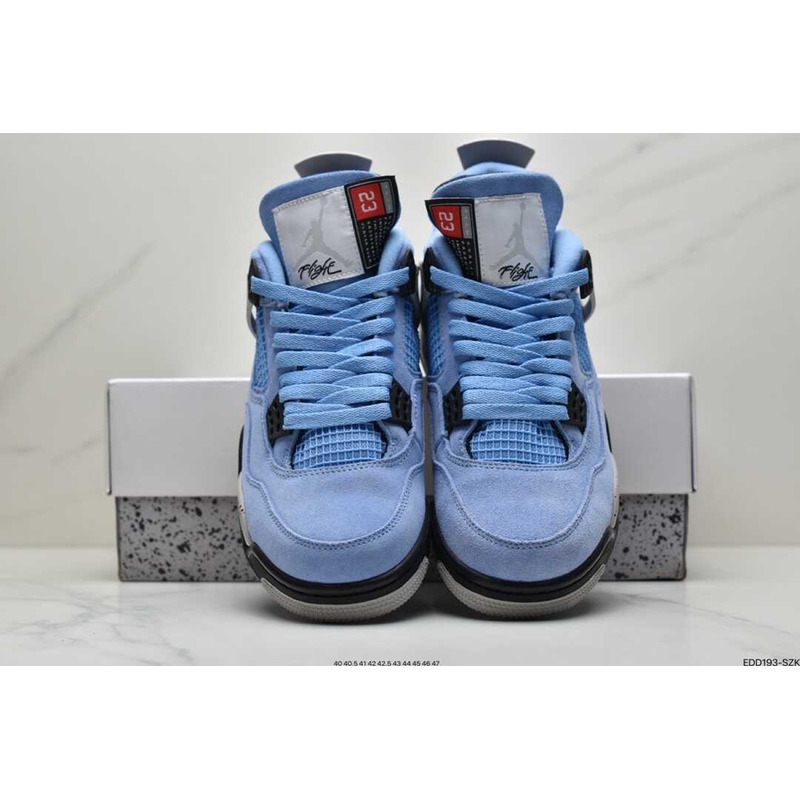 AIR JORDAN 4 Retro University Blue/Black Carolina Blue