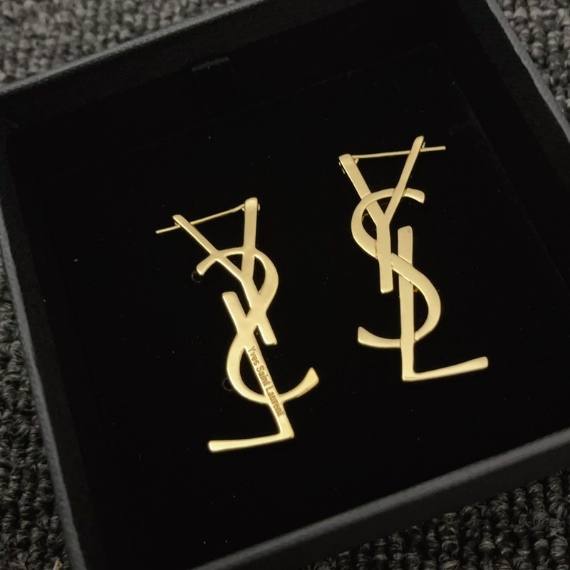 Saint Laurent Gold Earrings