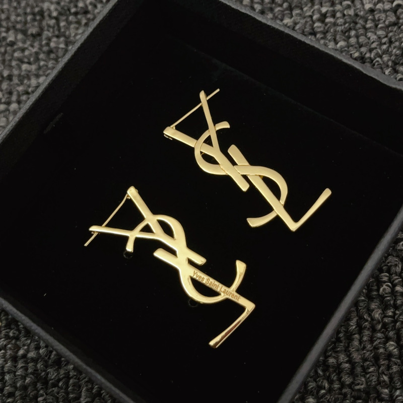 Saint Laurent Gold Earrings