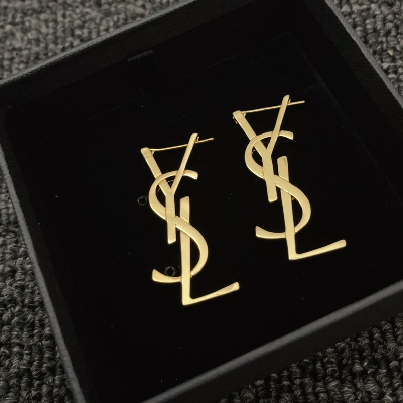 Saint Laurent Gold Earrings