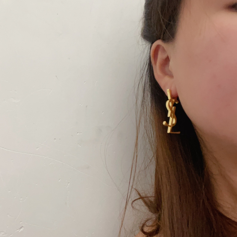 Saint Laurent Gold Earrings