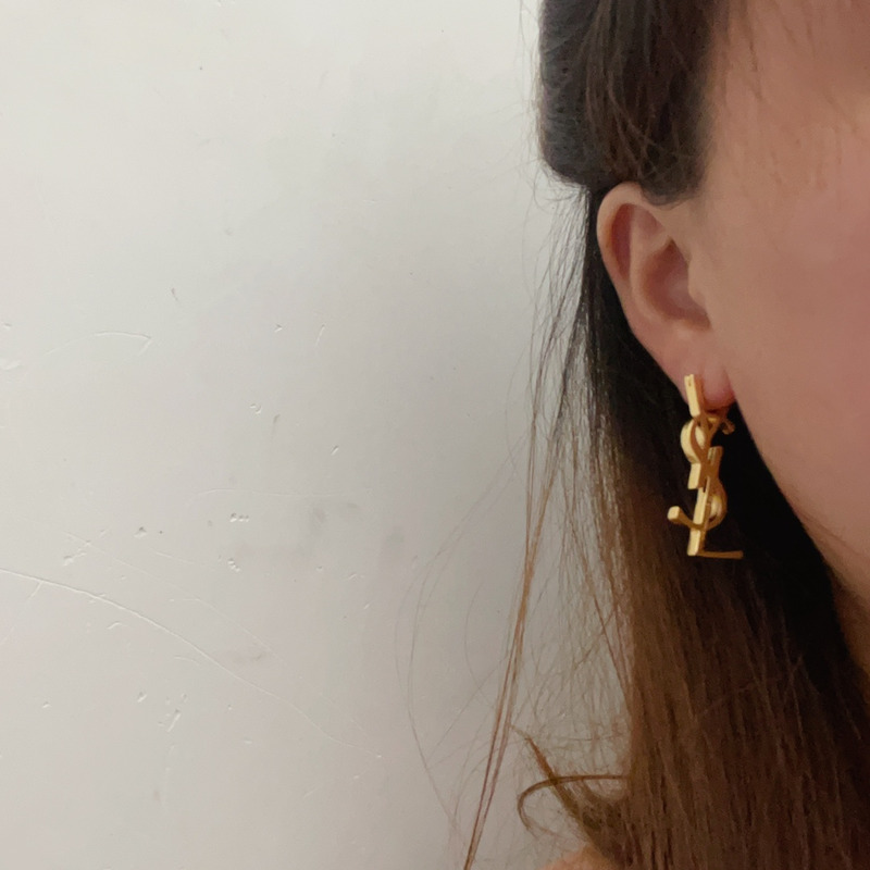 Saint Laurent Gold Earrings